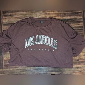Short Sleeve Los Angeles Crop Top